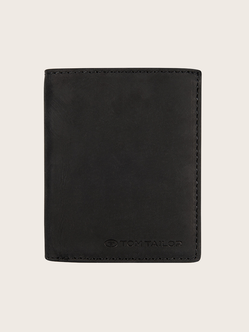 Velika usnjena denarnica - Črna-25307-60 - BLACK