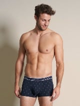 Set de două perechi de boxeri cu talie elastică - Albastru_5498046