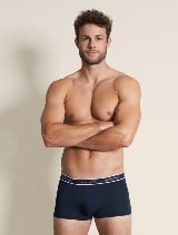 Set de două perechi de boxeri cu talie elastică - Albastru_5498046