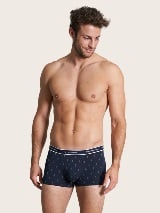 Set de două perechi de boxeri cu talie elastică - Albastru_5498046