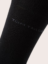 Trostruko pakovanje klasičnih čarapa sa slovnim žigom - Crna_4844205