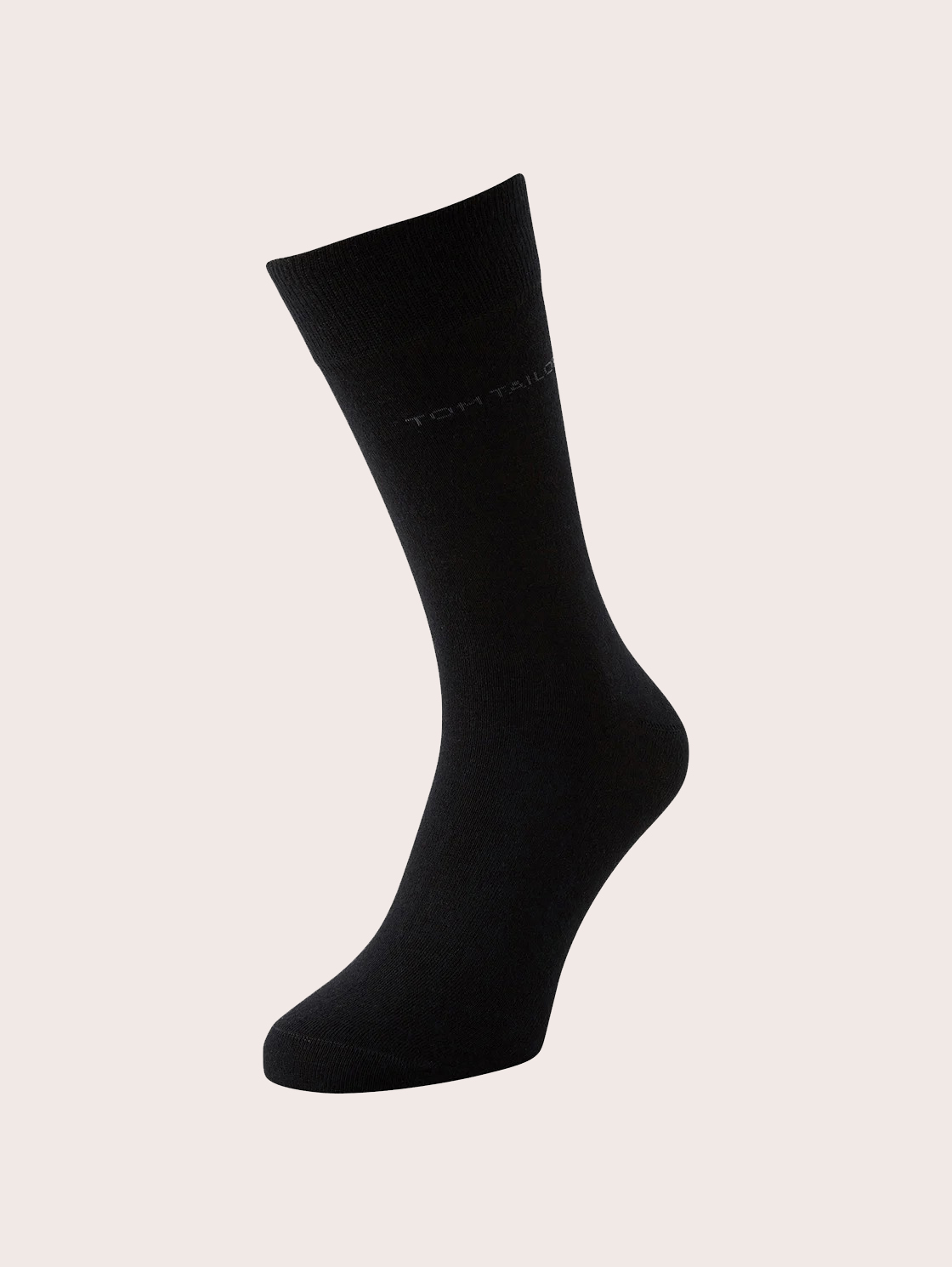 Trostruko pakovanje klasičnih čarapa sa slovnim žigom - Crna-9003-610-15