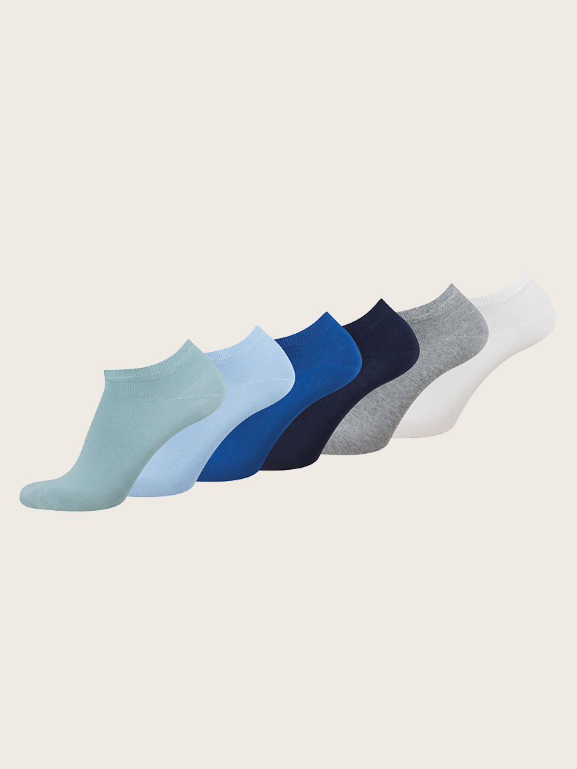 Pakovanje od šest pari plitkih čarapa - Plava_591978