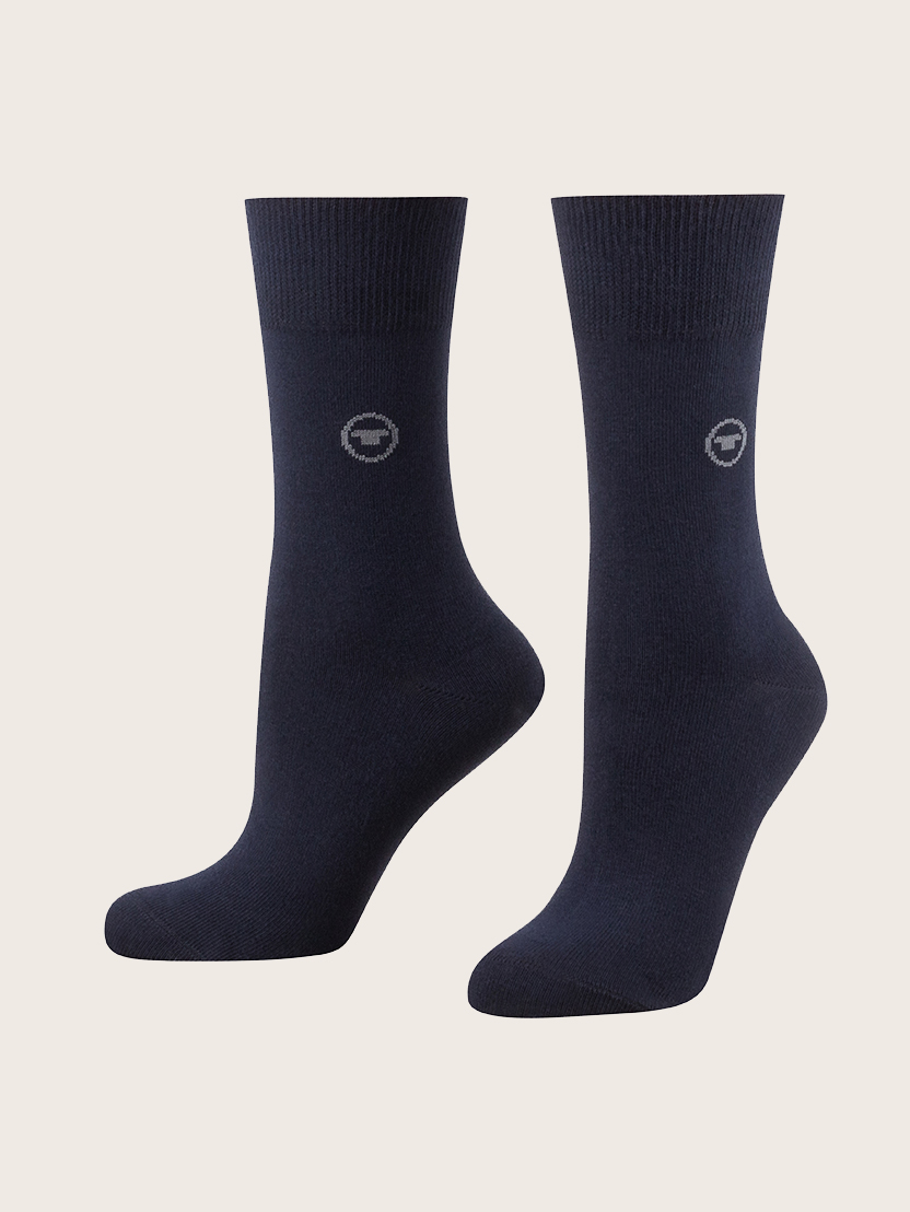 Klasične čarape u trostrukom pakiranju s logotipom - Uzorak-višebojna