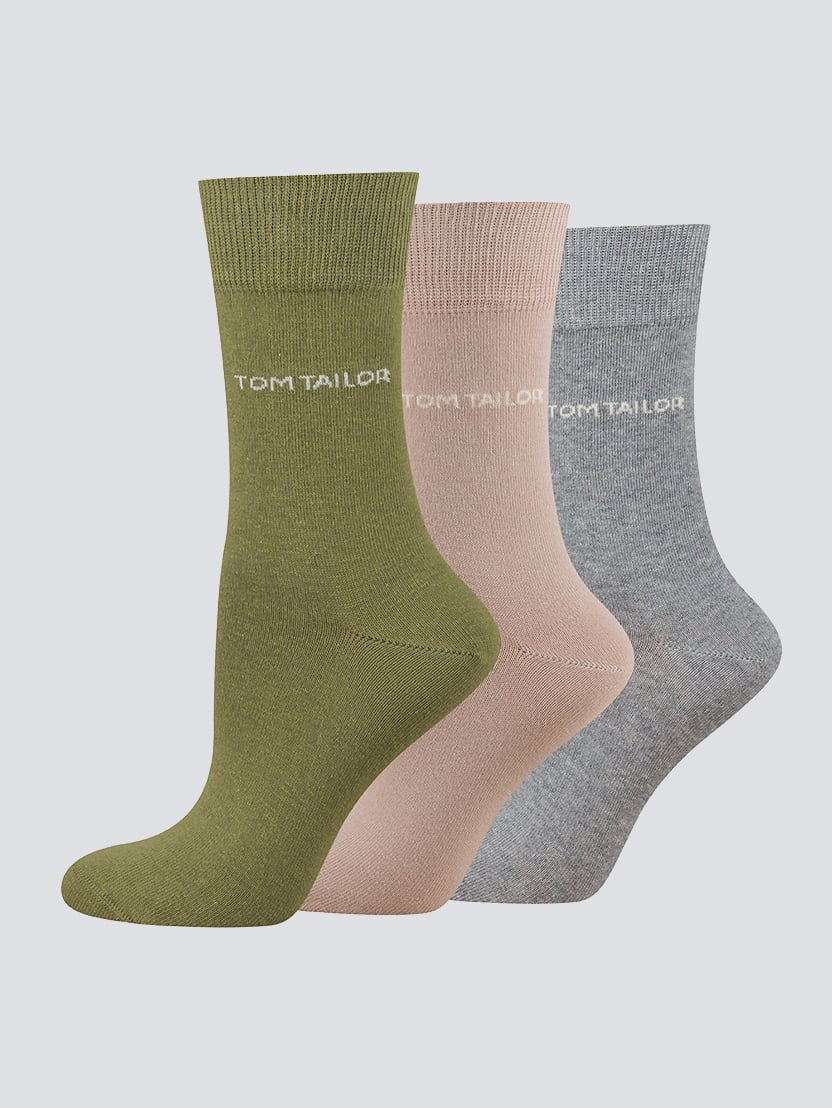 Pakovanje od tri para čarapa - Siva_8369523