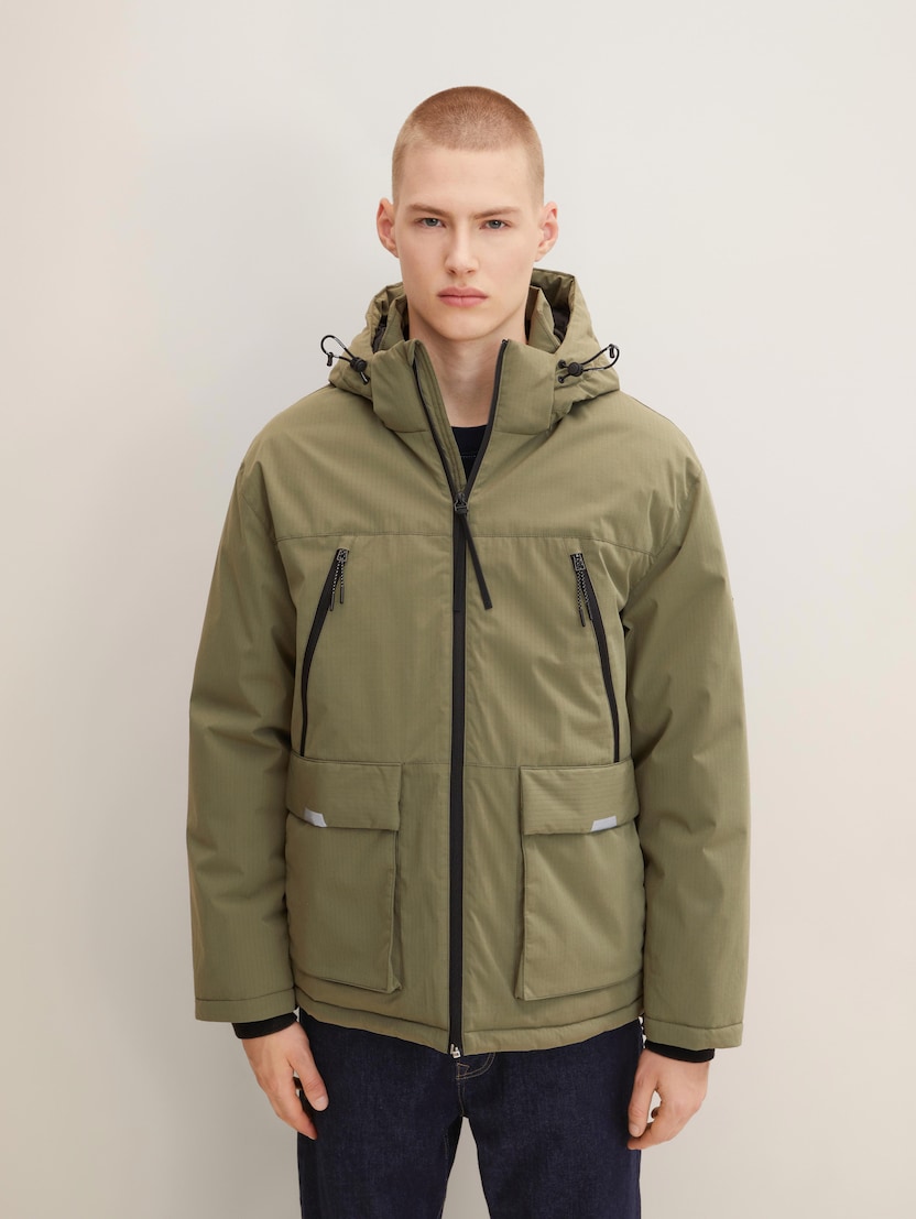 Arktična jakna s snemljivo kapuco - Zelena_2701243