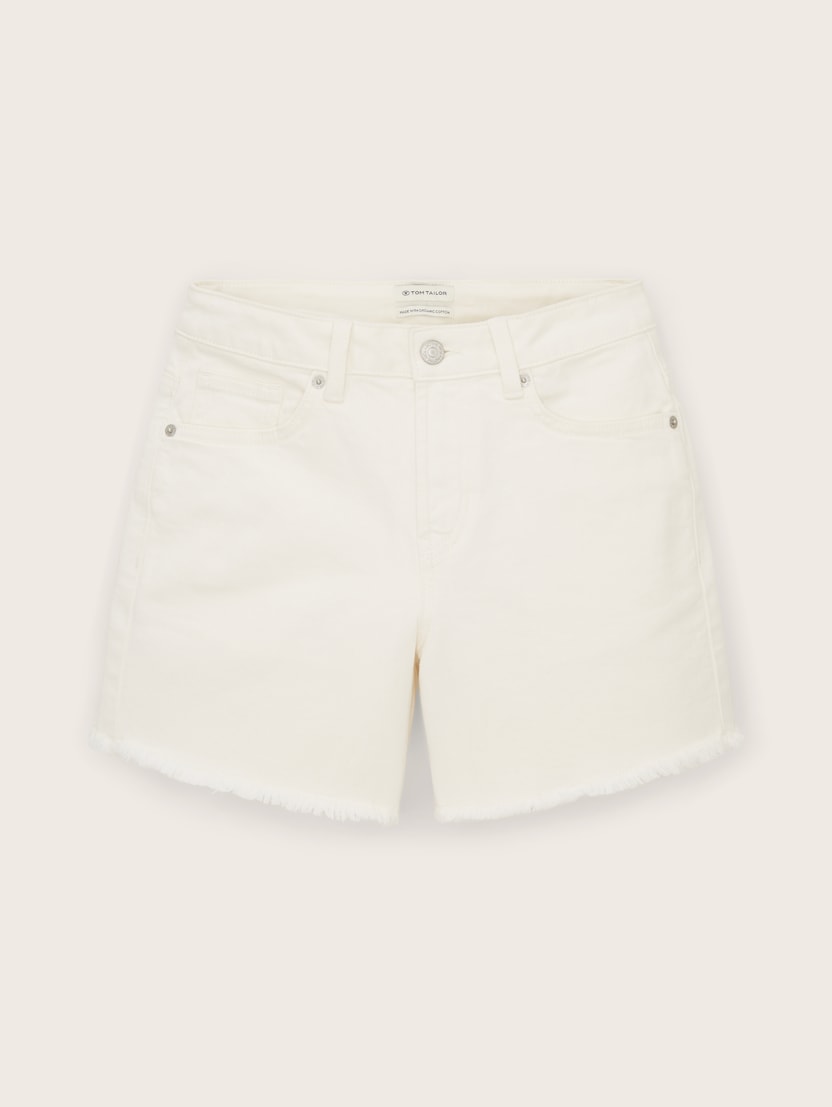 Barvne kratke hlače - Bela-1036148-10315