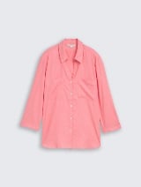 Bluza od mešavine lana - Roze_4715656