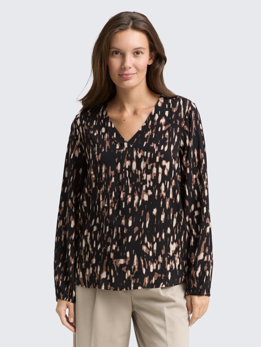 Bluză cu imprimeu integral - Model-Mai multe culori-1048695-39043-16