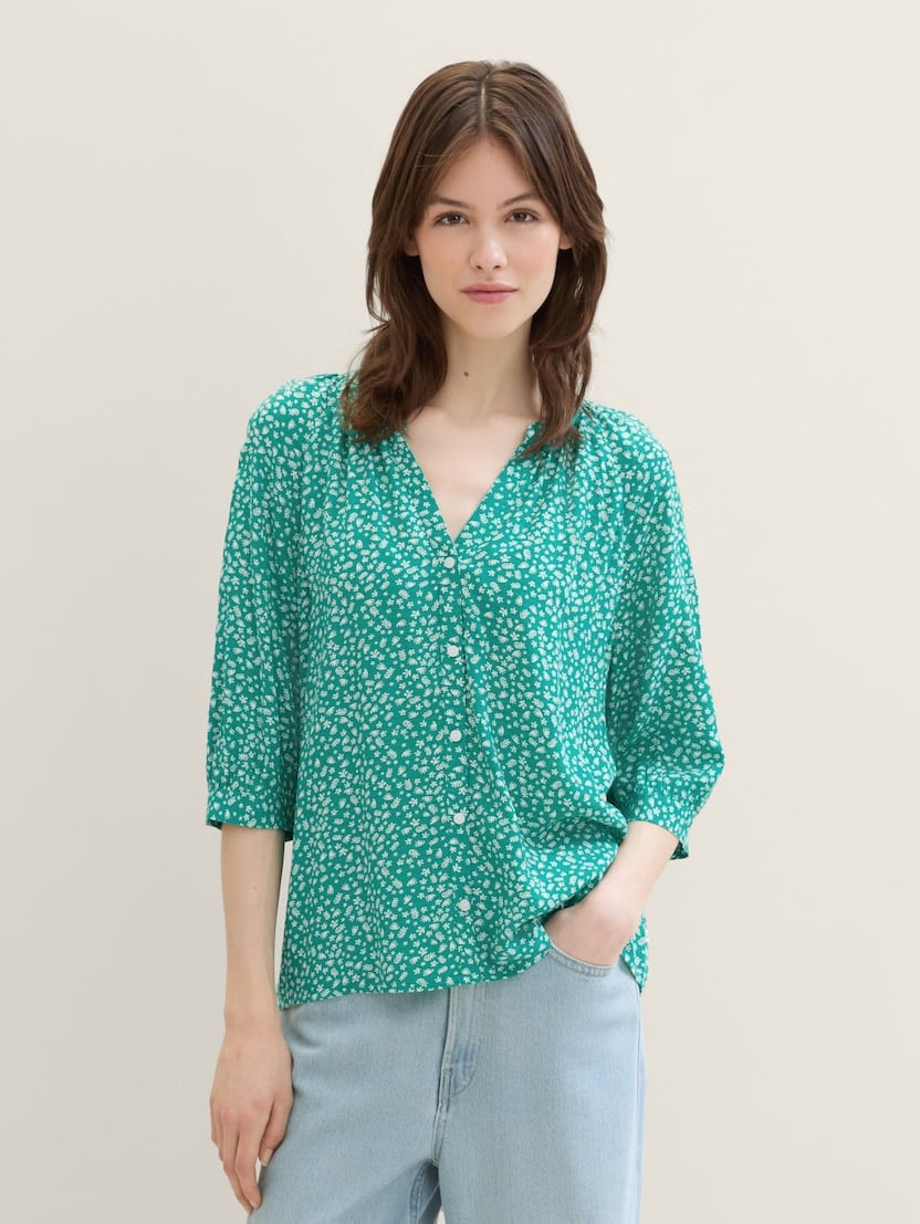 Bluza s potiskom po celotnem oblačilu - Vzorec-večbarvna-1041980-35326