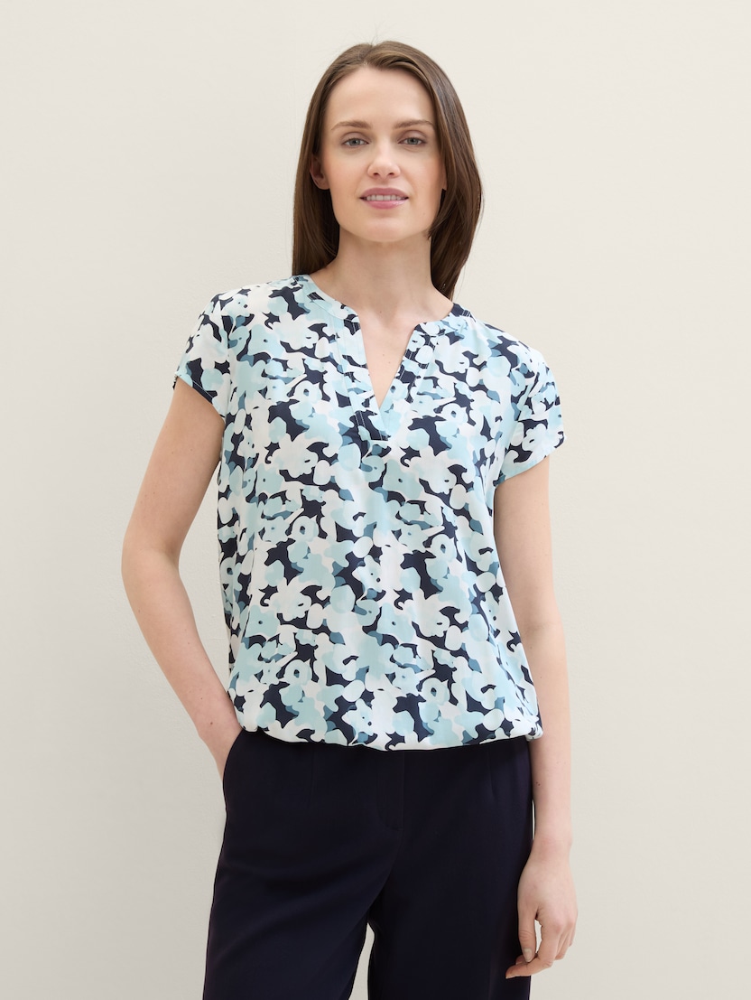 Bluza s potiskom po celotnem oblačilu - Vzorec-večbarvna-1035245-35291