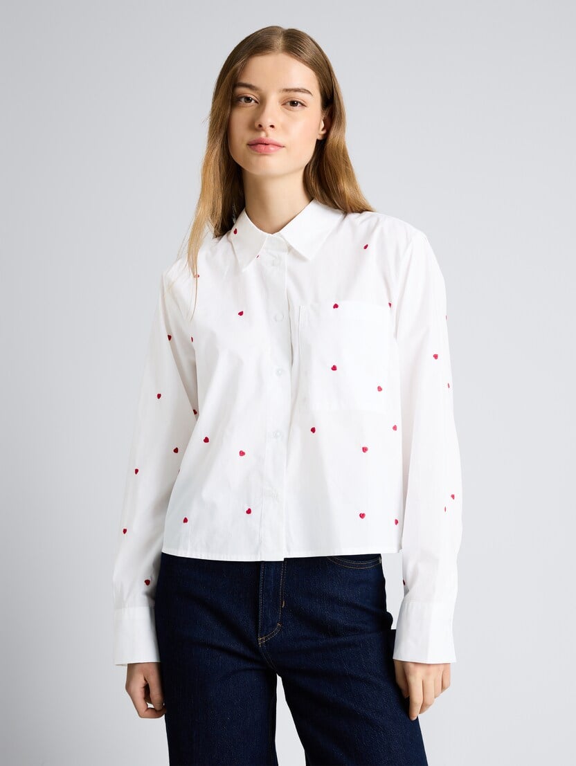Bluză cu broderie - Model-Mai multe culori-1051835-39512-16