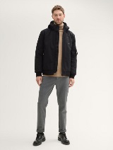 Bluzon cu glugă - Negru_974419