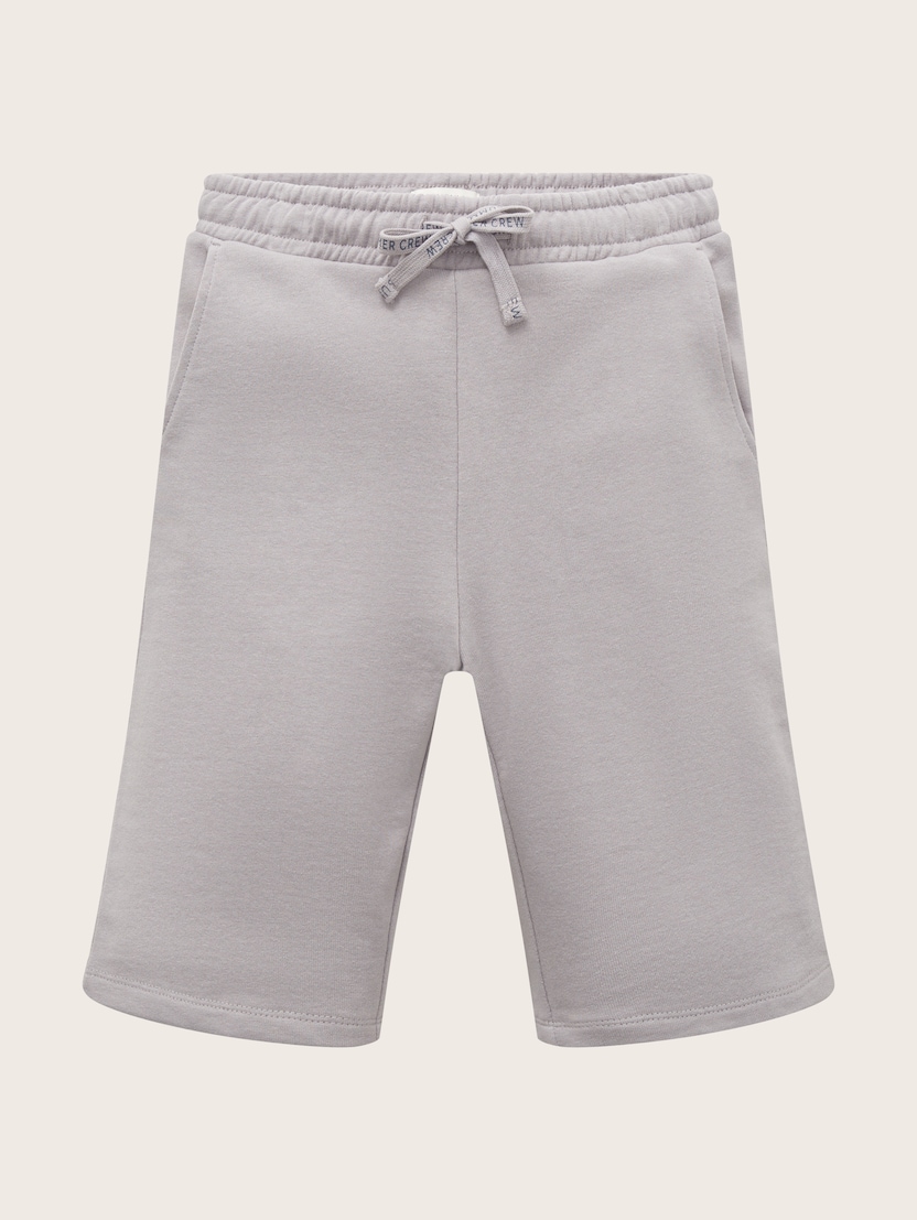 Kratke pamučne hlače s džepovima - Siva-1031743-17590-14