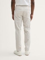 Čino pantalone od mešavine pamuka i lana - Bež_480300