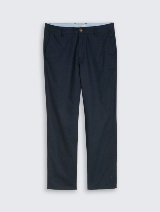 Pantaloni din bumbac şi in - Albastru_665355