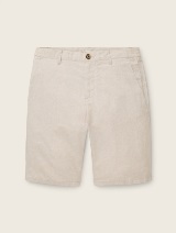Chino kratke hlače pamuk/lan - Bež_5760394