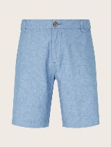 Bombažne lanene kratke hlače - Modra_281977