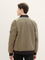 Jachetă stil aviator - Verde_1067466