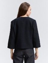 Bouclé suknjič - Modra_2581559