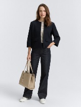 Bouclé suknjič - Modra_2581559