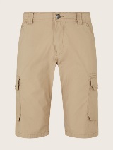 Cargo kratke hlače z žepi iz ekološkega bombaža - Bež_3503276
