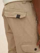 Cargo kratke hlače z žepi iz ekološkega bombaža - Bež_3503276