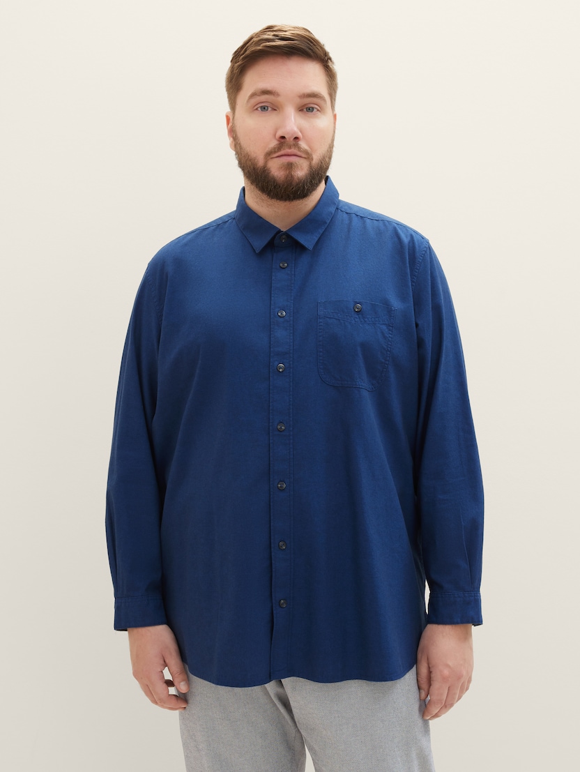 Košulja od Chambray platna - Plava_1860326