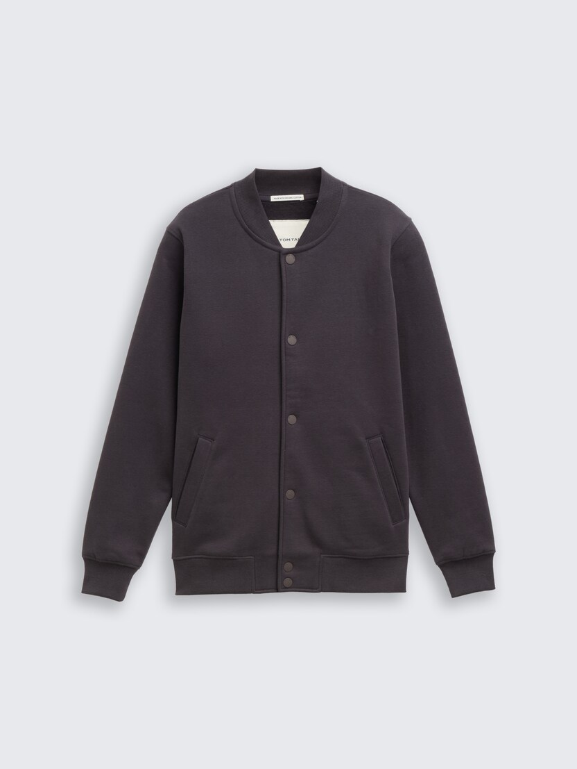 Jachetă sport tip college - Gri-1048343-29476-16