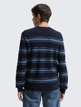 Pulover tricotat în dungi - Model/Mai multe culori_5354861