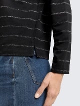 Prugasta majica - Crna_7852591