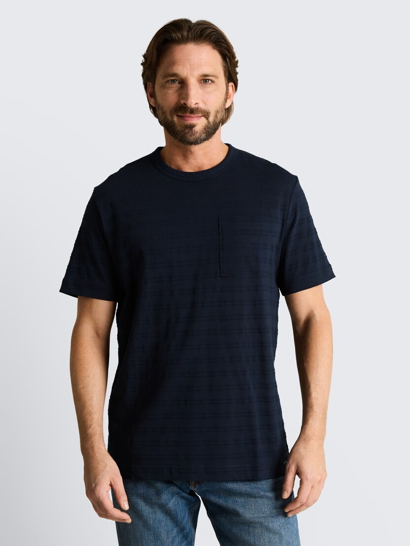 Tricou în dungi - Albastru_2036687