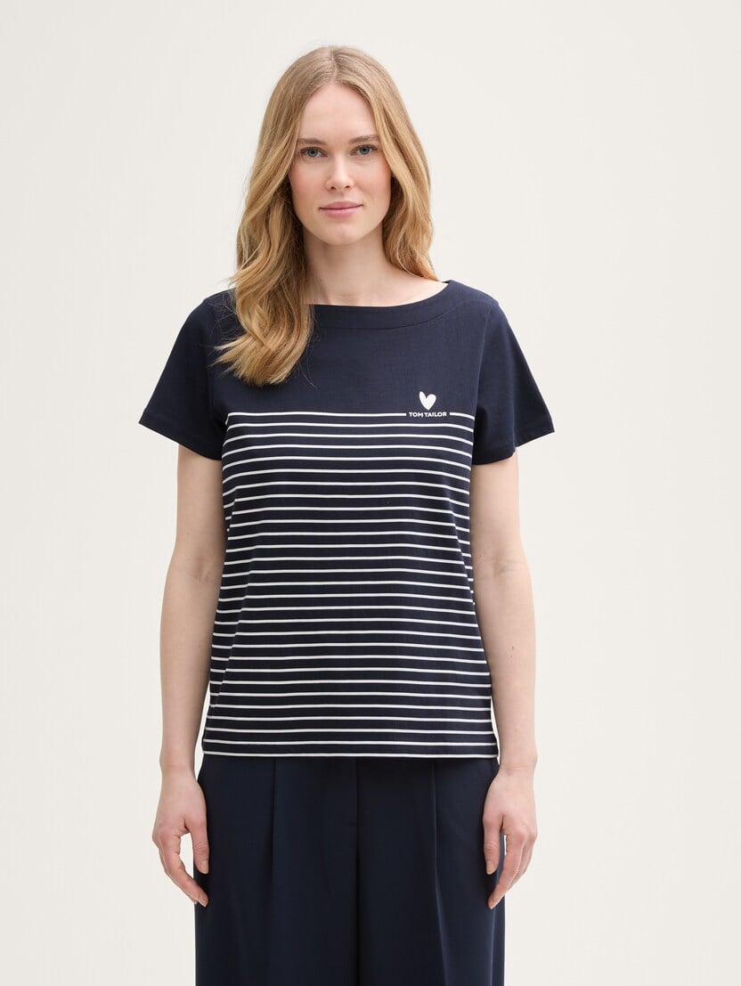 Tricou în dungi - Albastru_5853604