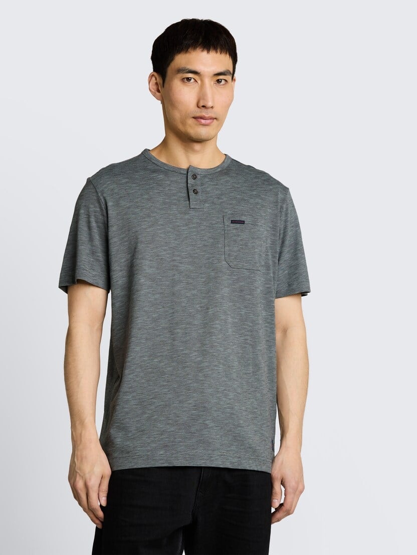 Tricou Henley în dungi - Model/Mai multe culori_9211047