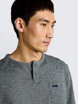 Tricou Henley în dungi - Model/Mai multe culori_9211047