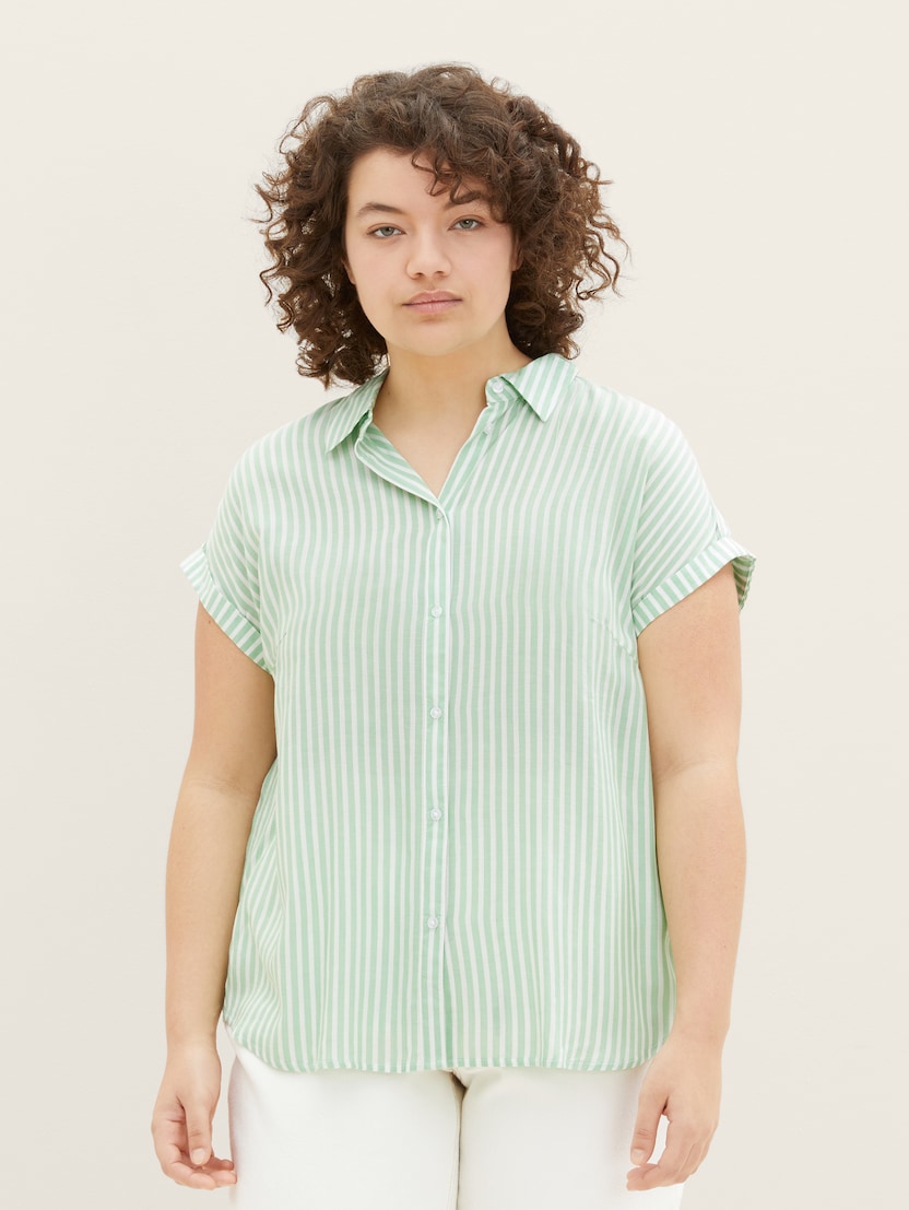Črtasta srajca - Zelena