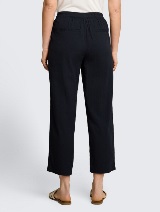 Culotte hlače od seersucker tkanine - Plava_4228983