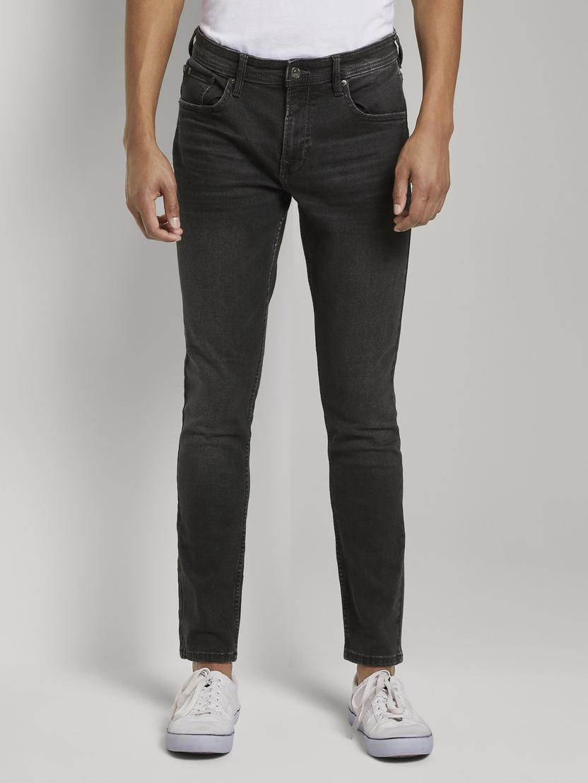Vrlo uske rastezljive traper hlače Culver u stilu s 5 džepova - Crna_2799588
