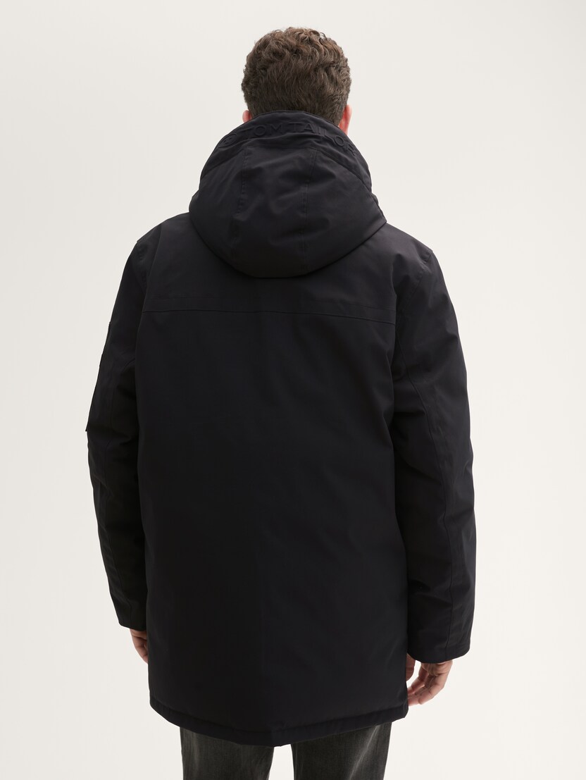 Parka lungă aspră | Negru | Tom Tailor