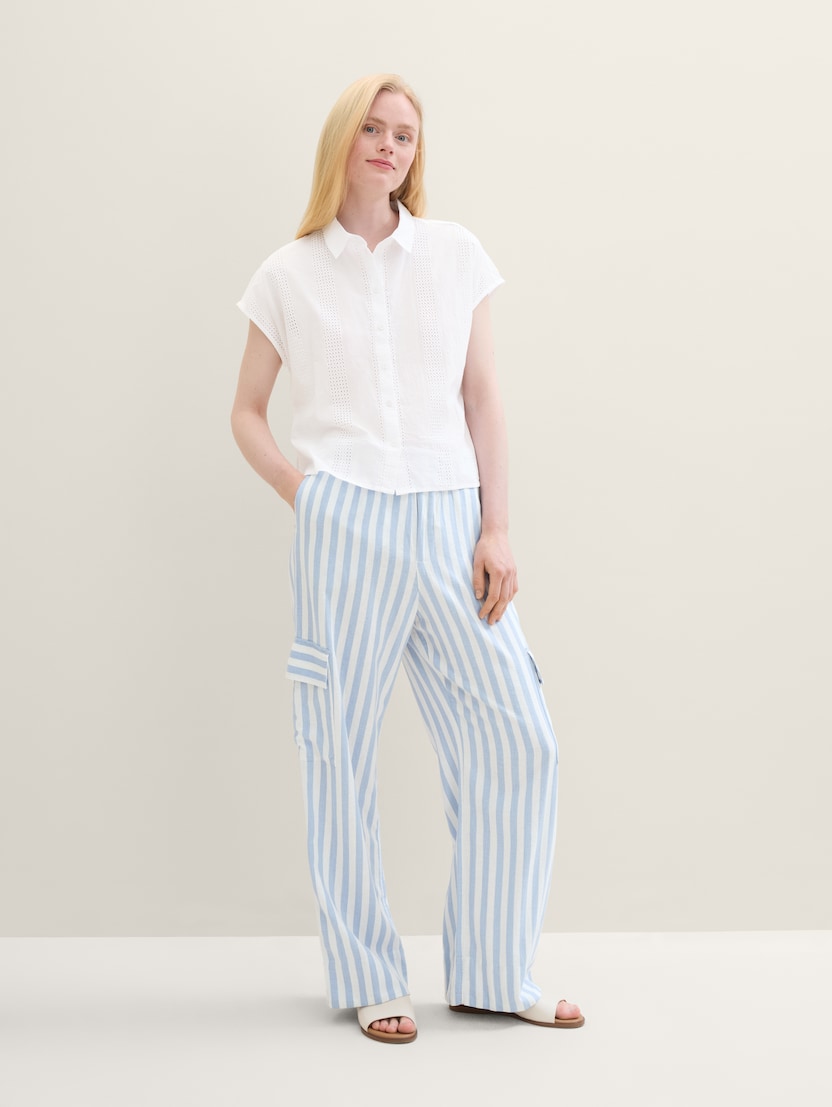 Tom Tailor Pantalon Ceinture gris Grigio - Abbigliamento Pantalone morbido Donna 49,00