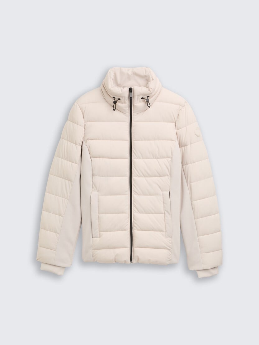 Hibridna jakna s kapuljačom - Bež_5976884