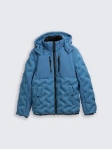 Jachetă hibrid matlasată cu glugă - Albastru_9398460