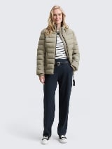 Puffer hibridna jakna sa kapuljačom - Zelena_9669504