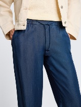 Pantaloni din Tencel - Model/Mai multe culori_85481