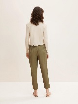 Široke hlače s elastičnim pojasom - Zelena_9935355