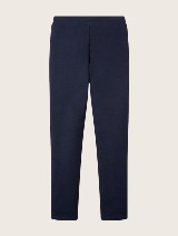 Interlock hlače iz džersija v slogu pajkic - Modra_3466435