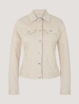 Traper jakna u boji s prednjim džepovima - Bež_9510419
