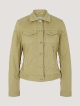 Traper jakna u boji s prednjim džepovima - Zelena_9619874