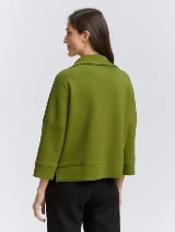 Dukserica sa detaljima - Zelena_9758891