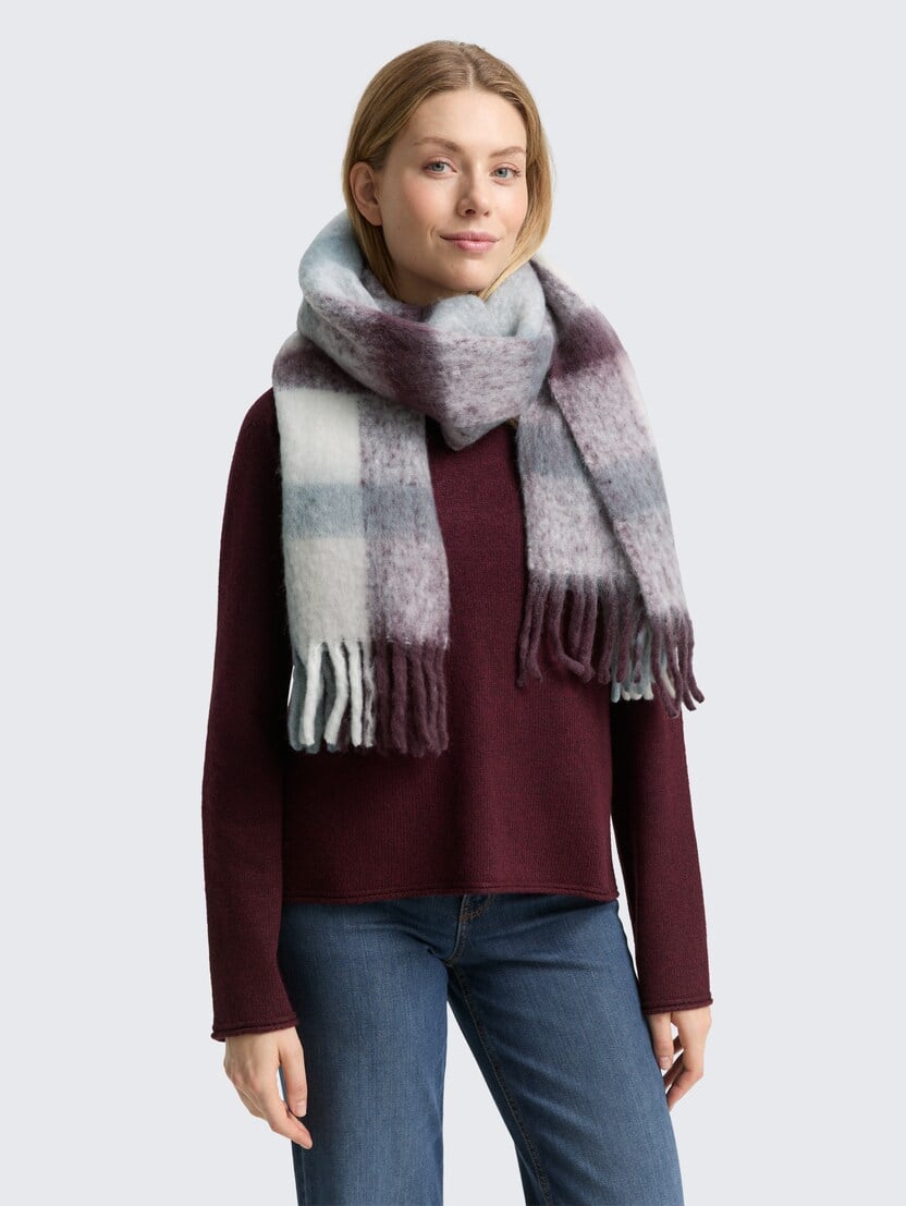  Karirast šal - Vzorec/večbarvna-1048057-38757